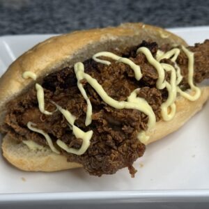 Chili Fried Chicken Sandwich w/ Dashi Fries